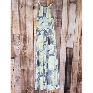 SLNY Floral Maxi Dress Resort Spring Romantic Feminine Brunch Summer Size 10 NWT